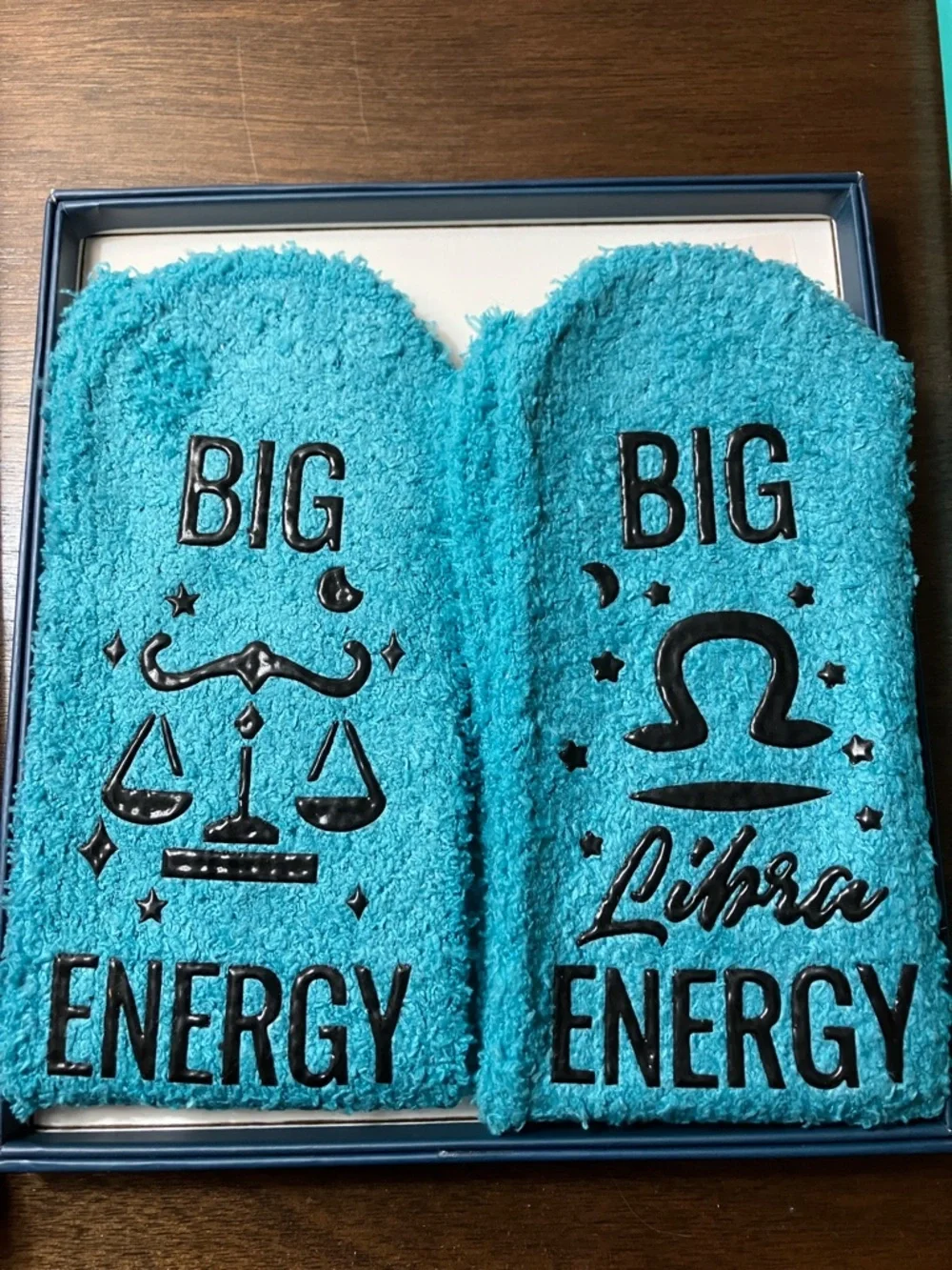 Astrology Zodiac Novelty Socks - Pink & Teal